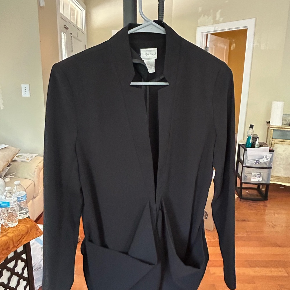 Spiegel Black Tailored Blazer with Classic Lapel